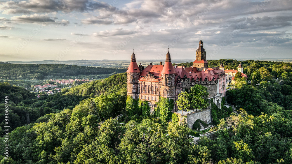 Książ Castle in Lower Silesia, Poland